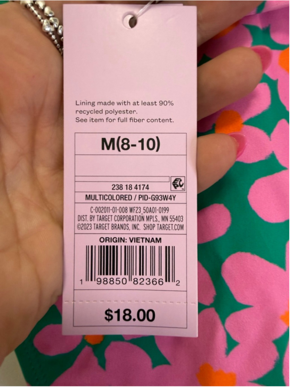 Women’s Pink High Leg Bikini Bottom Size Small Wild Fable NWT - Picture 7 of 7